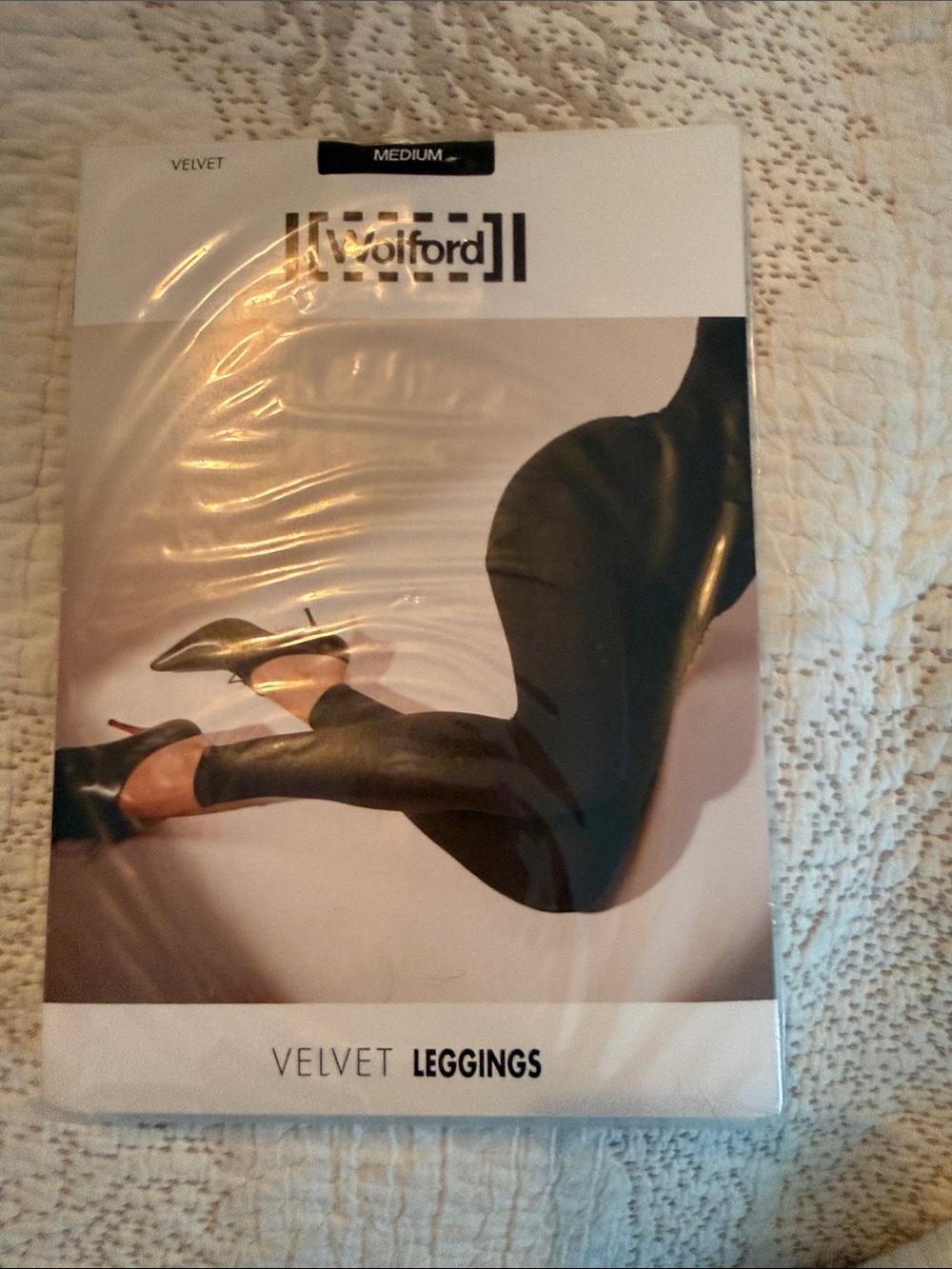 Wolford Black Velvet Leggings